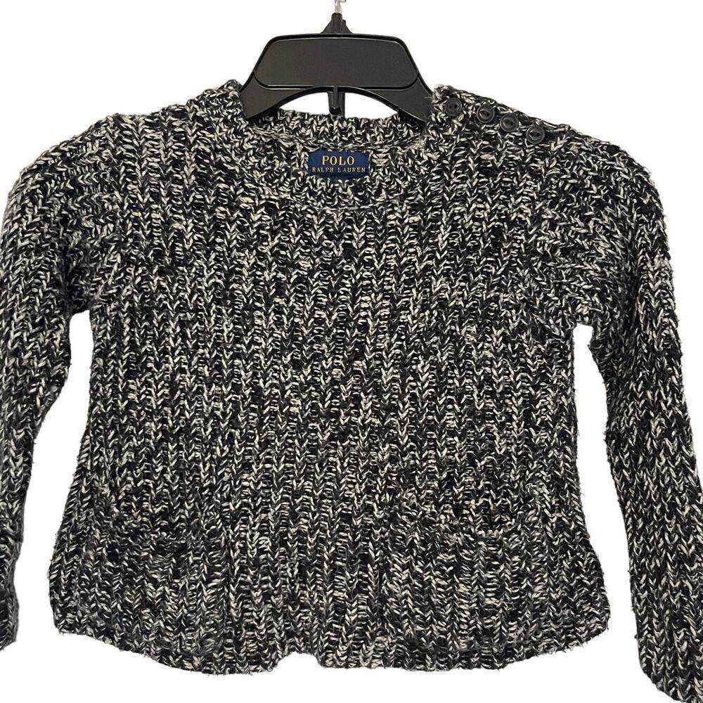 Ralph Lauren Girls Chunky 100% Cotton Cable Knit Sweater Size 6 kids